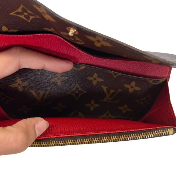 Authentic Louis Vuitton Wallet Long Emily Bifold Purse Monogram LV Vintage - Picture 11 of 14